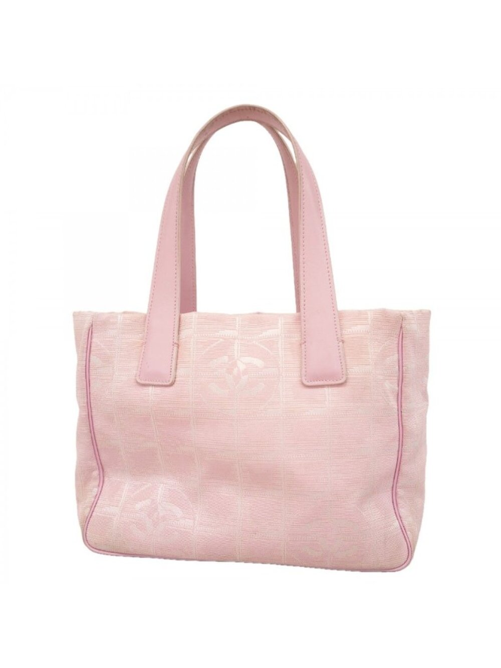 Chanel Tote New Travel Nylon Pink Champagne Gold